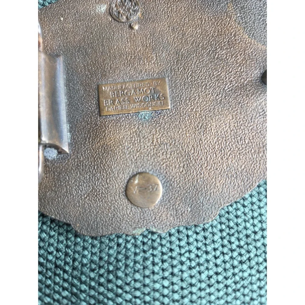 Vintage Bergamot Brass Ford Model A Belt Buckle Bronze Automobile Rare
